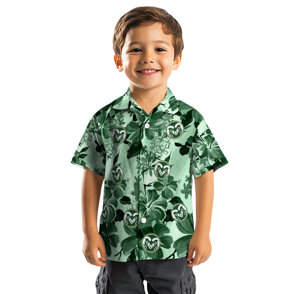 Colorado State Rams Hawaiian Shirt - Hibiscus Arrangement | Hula Hawaiian Shirts