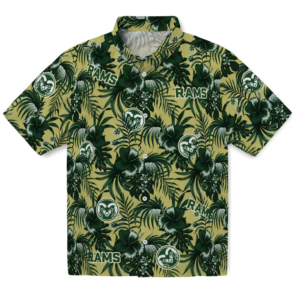 Colorado State Rams Hawaiian Shirt - Hibiscus Exotic | Hula Hawaiian Shirts