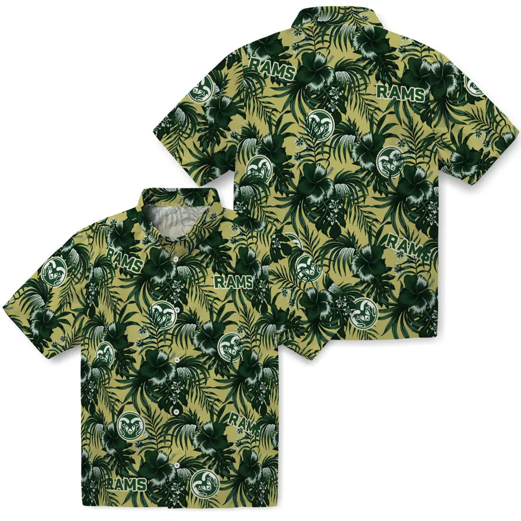 Colorado State Rams Hawaiian Shirt - Hibiscus Exotic | Hula Hawaiian Shirts