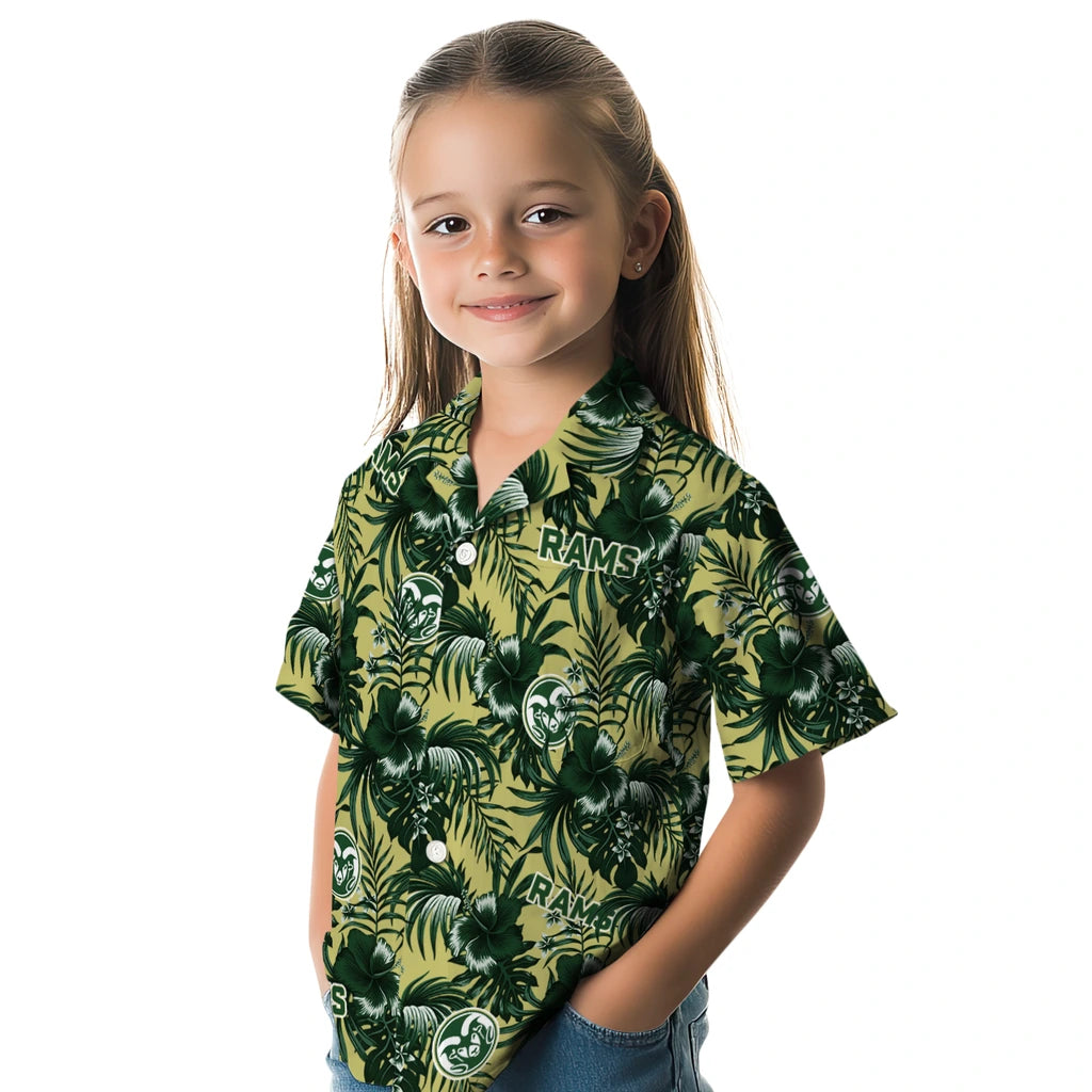 Colorado State Rams Hawaiian Shirt - Hibiscus Exotic | Hula Hawaiian Shirts