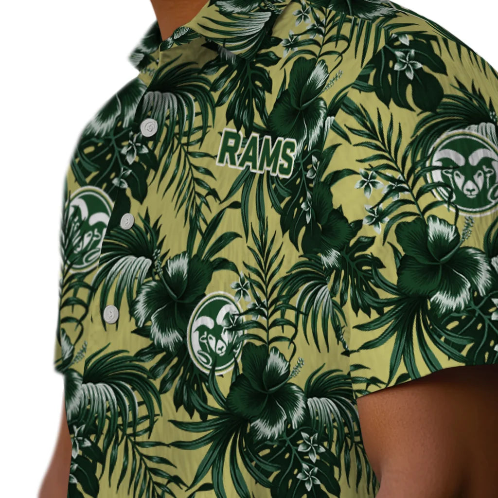 Colorado State Rams Hawaiian Shirt - Hibiscus Exotic | Hula Hawaiian Shirts