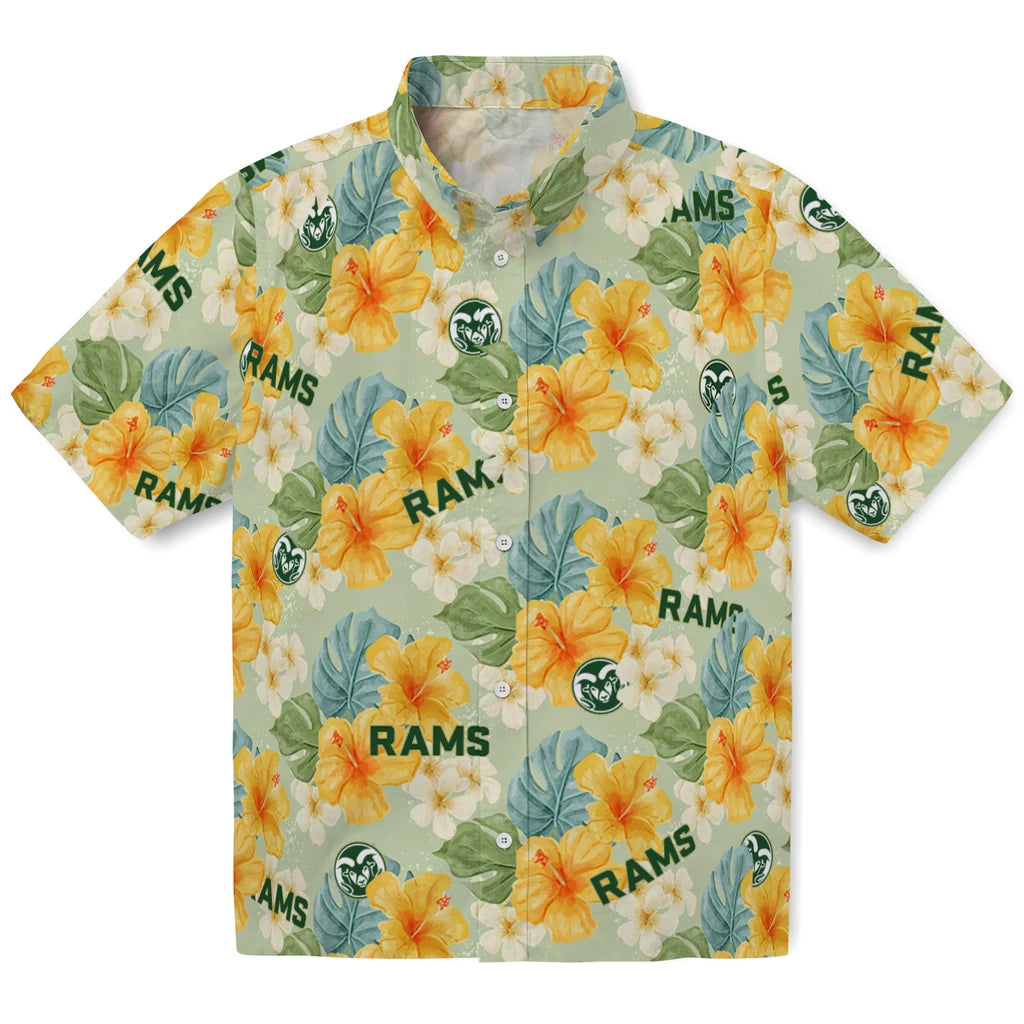 Colorado State Rams Hawaiian Shirt - Hibiscus Mood | Hula Hawaiian Shirts