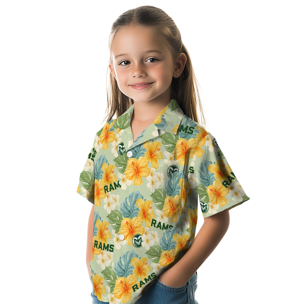 Colorado State Rams Hawaiian Shirt - Hibiscus Mood | Hula Hawaiian Shirts