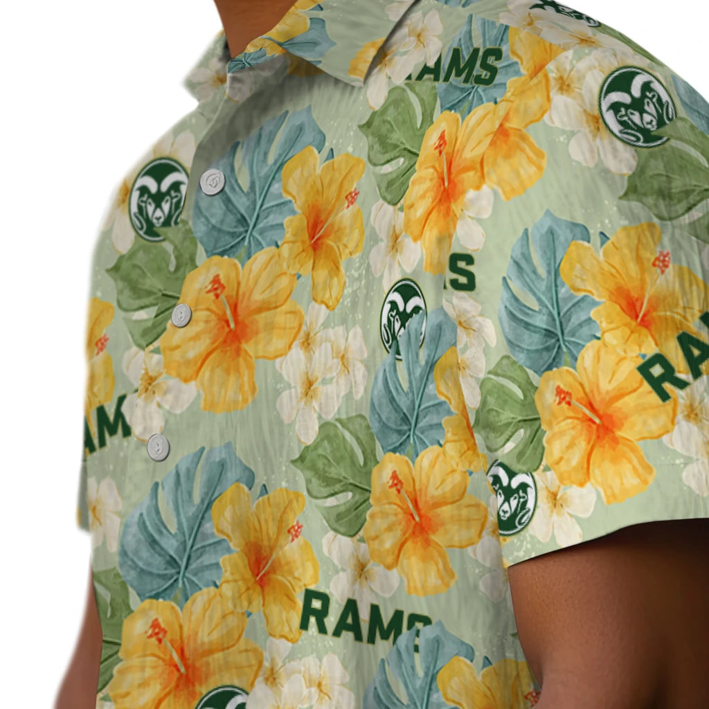 Colorado State Rams Hawaiian Shirt - Hibiscus Mood | Hula Hawaiian Shirts