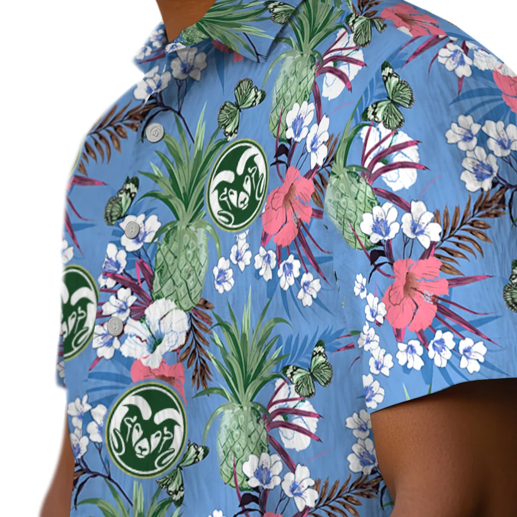 Colorado State Rams Hawaiian Shirt - Pineapple Bouquet | Hula Hawaiian Shirts