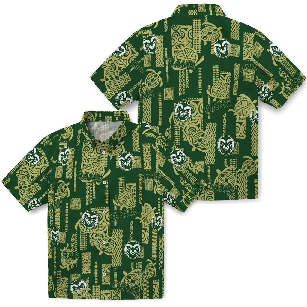 Colorado State Rams Hawaiian Shirt - Turtle Lines | Hula Hawaiian Shirts