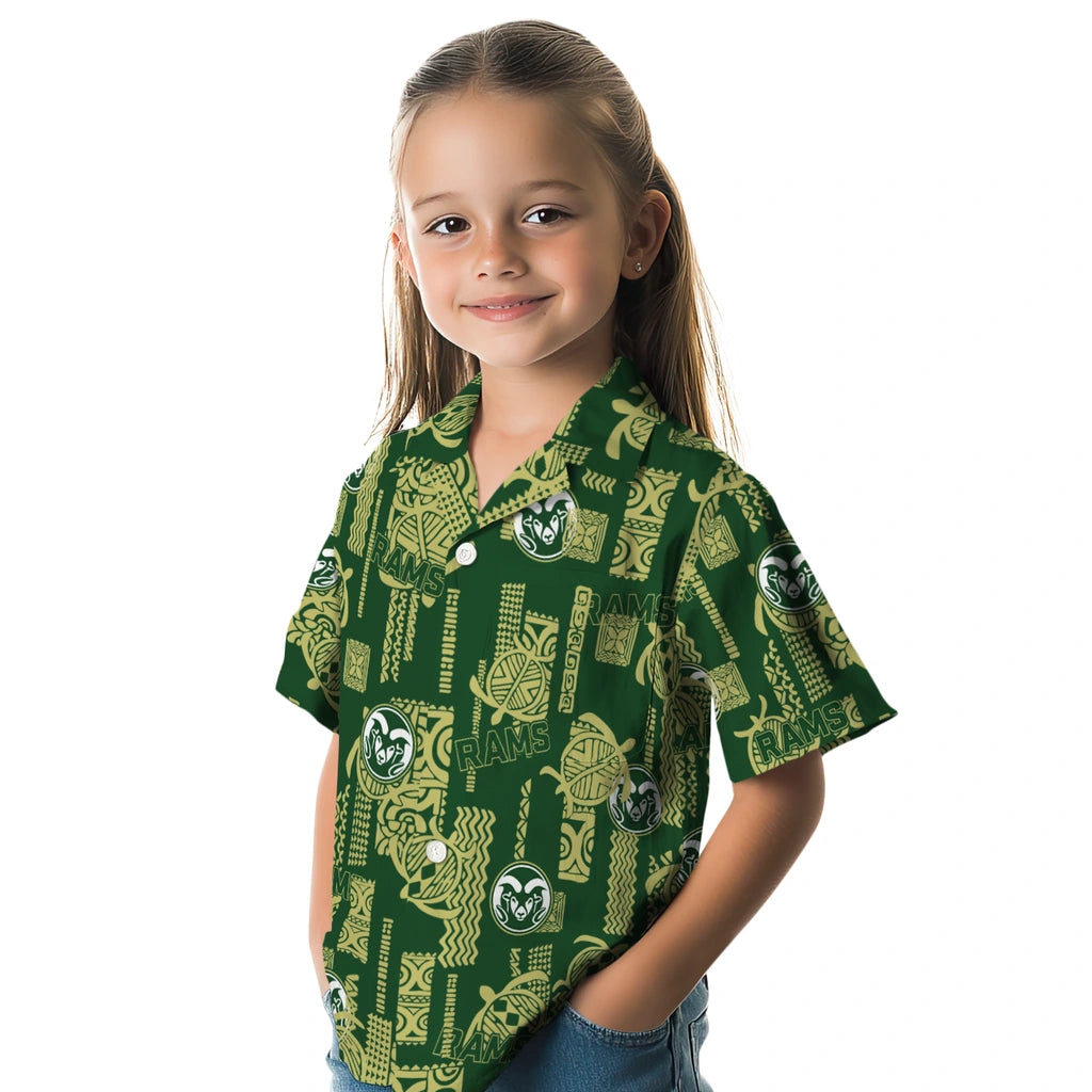 Colorado State Rams Hawaiian Shirt - Turtle Lines | Hula Hawaiian Shirts