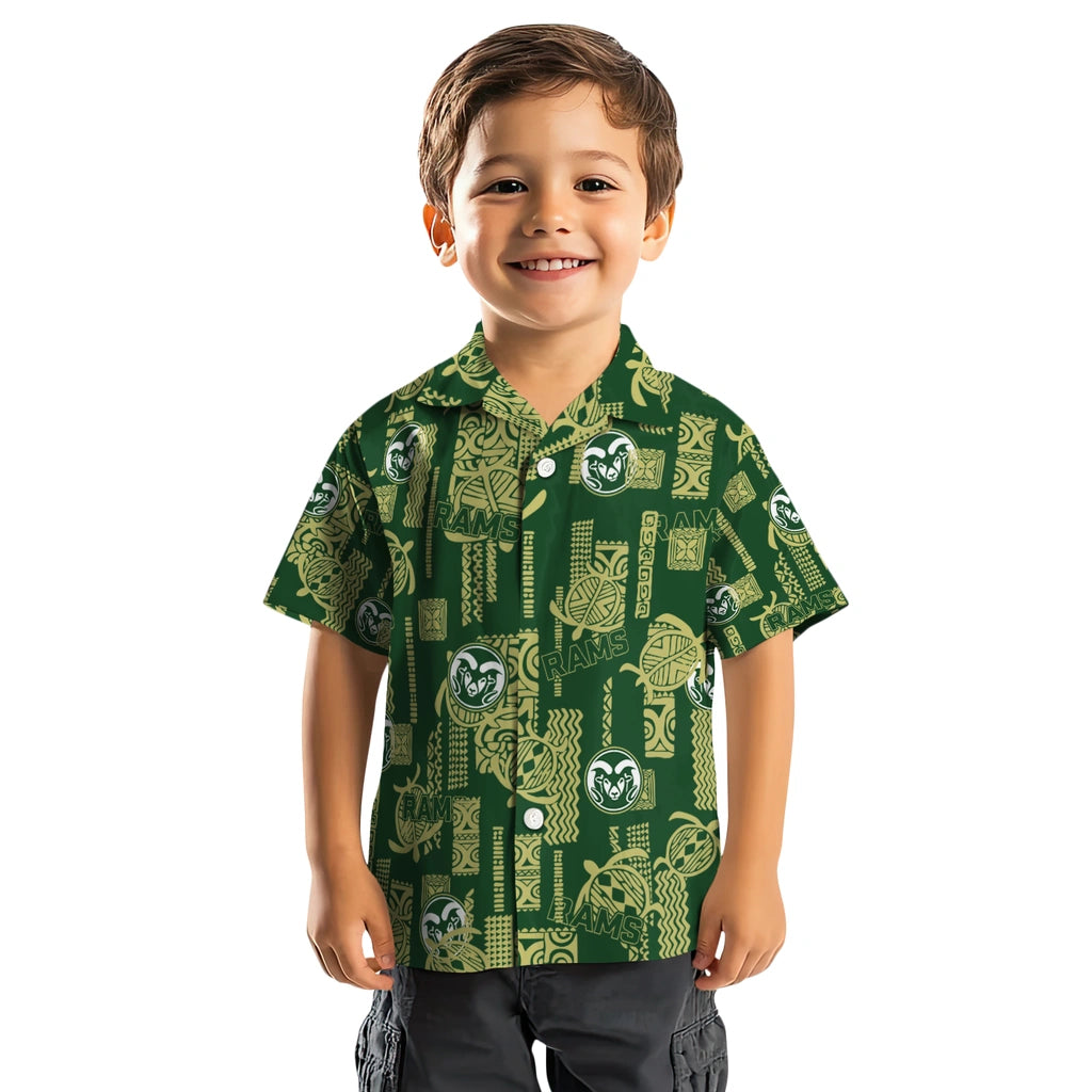 Colorado State Rams Hawaiian Shirt - Turtle Lines | Hula Hawaiian Shirts