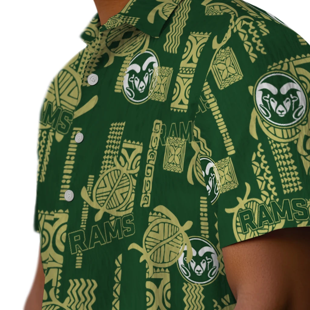 Colorado State Rams Hawaiian Shirt - Turtle Lines | Hula Hawaiian Shirts