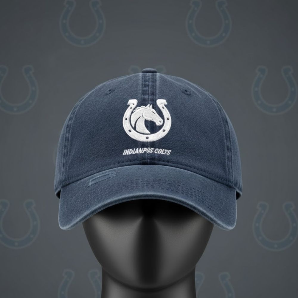 Indianapolis Colts Embroidered Logo Cap – Cool Adjustable Baseball Hat 2025 - LeagueLockerGear