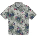 Columbus Blue Jackets Hawaiian Shirt - Hibiscus Designs | Hula Hawaiian Shirts