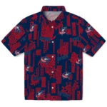 Columbus Blue Jackets Hawaiian Shirt - Turtle Lines | Hula Hawaiian Shirts