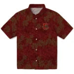 Cornell Big Red Hawaiian Shirt - 50th State Flower | Hula Hawaiian Shirts