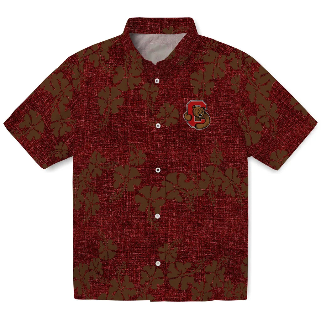 Cornell Big Red Hawaiian Shirt - 50th State Flower | Hula Hawaiian Shirts