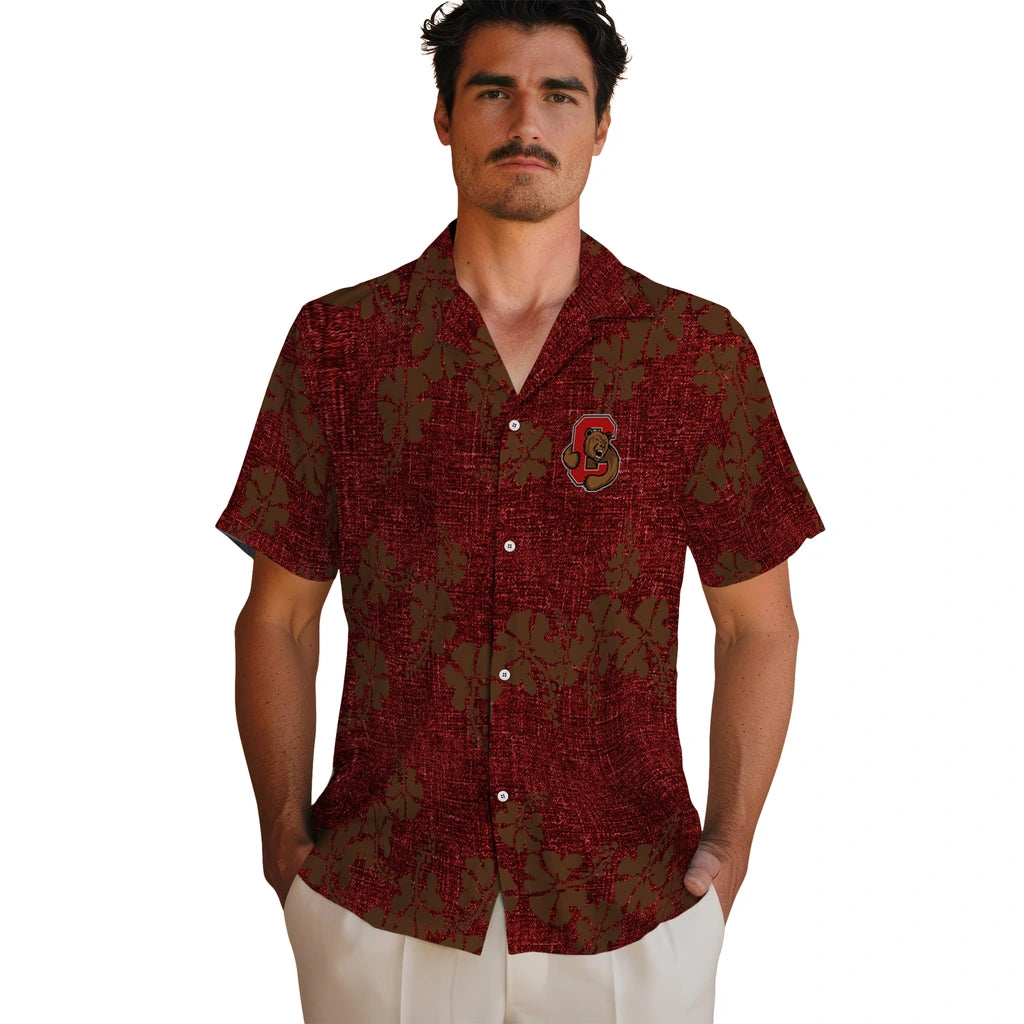 Cornell Big Red Hawaiian Shirt - 50th State Flower | Hula Hawaiian Shirts
