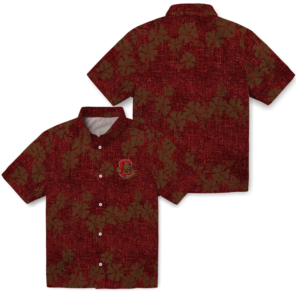 Cornell Big Red Hawaiian Shirt - 50th State Flower | Hula Hawaiian Shirts