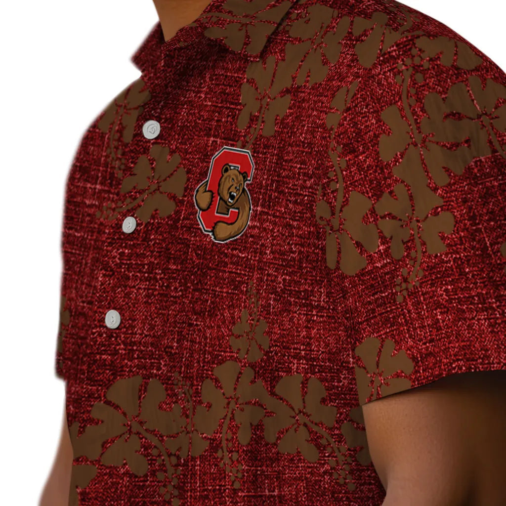 Cornell Big Red Hawaiian Shirt - 50th State Flower | Hula Hawaiian Shirts