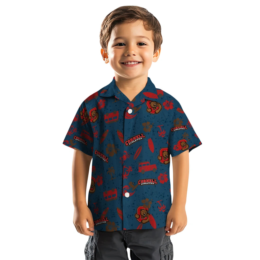 Cornell Big Red Hawaiian Shirt - Beach Vibe | Hula Hawaiian Shirts
