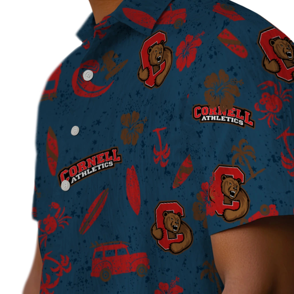 Cornell Big Red Hawaiian Shirt - Beach Vibe | Hula Hawaiian Shirts