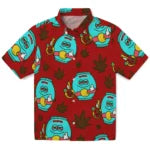 Cornell Big Red Hawaiian Shirt - Chill Vibe | Hula Hawaiian Shirts