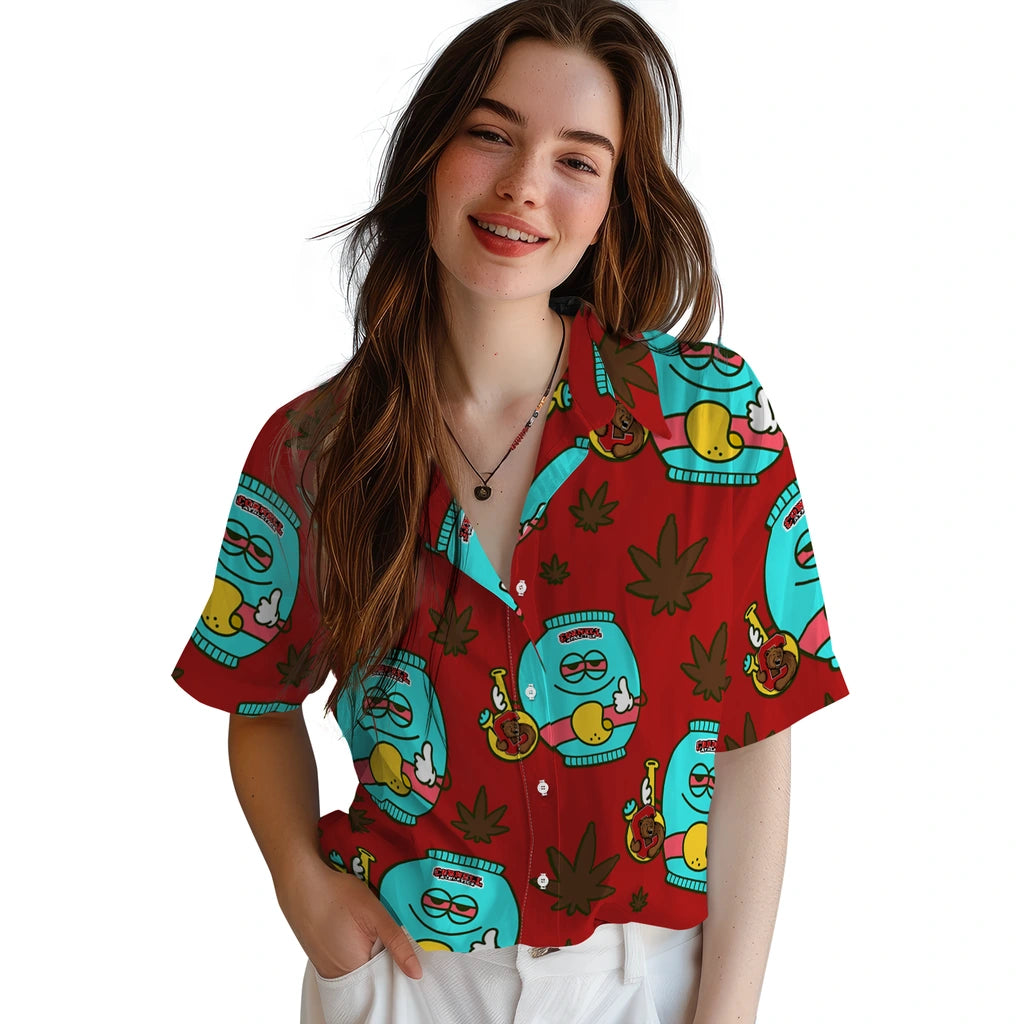 Cornell Big Red Hawaiian Shirt - Chill Vibe | Hula Hawaiian Shirts