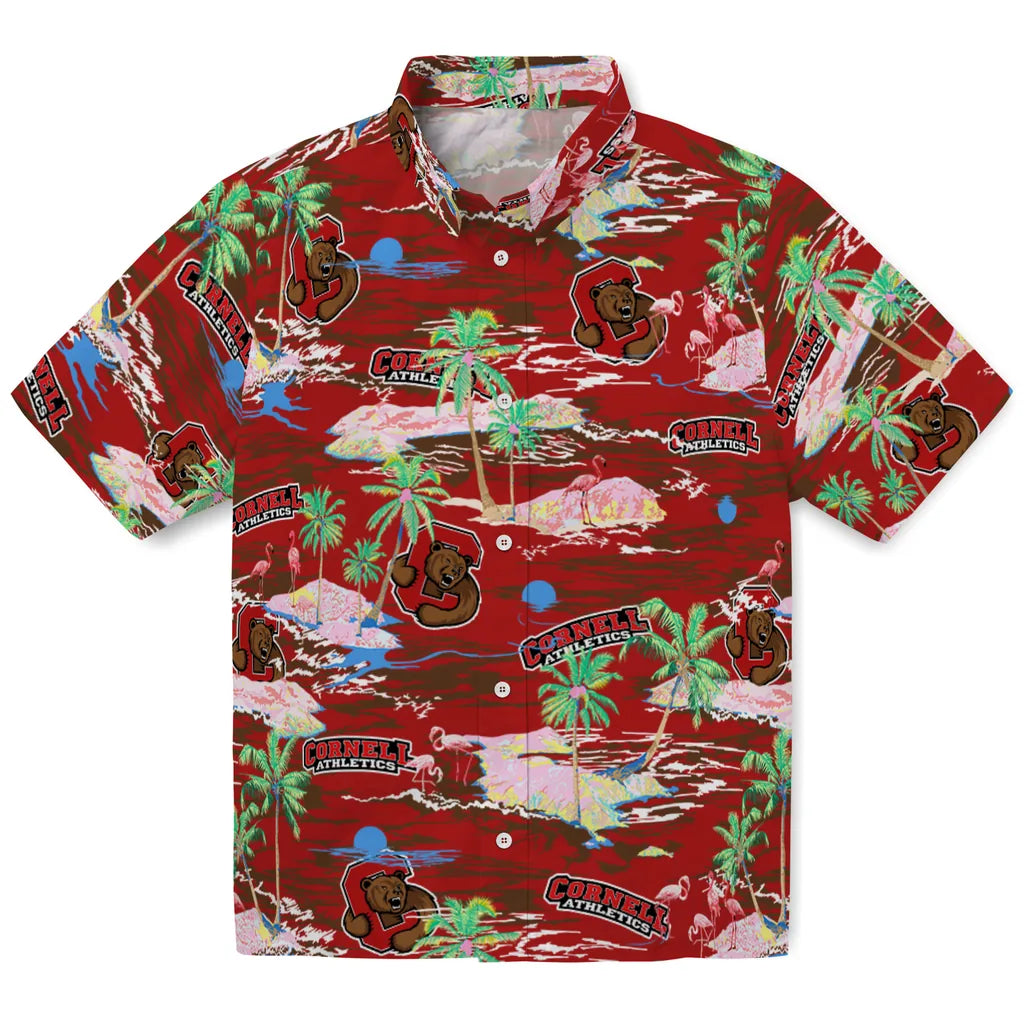 Cornell Big Red Hawaiian Shirt - Hawaii Island | Hula Hawaiian Shirts