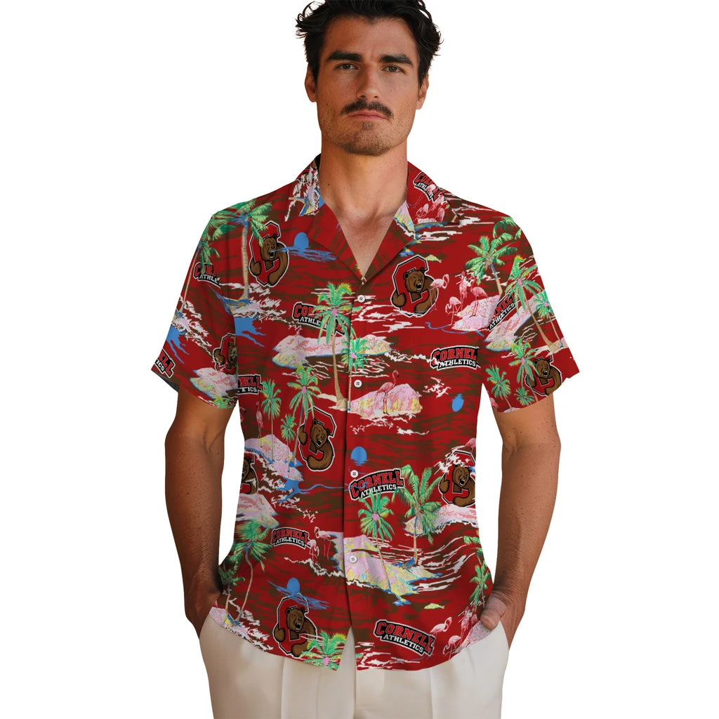 Cornell Big Red Hawaiian Shirt - Hawaii Island | Hula Hawaiian Shirts
