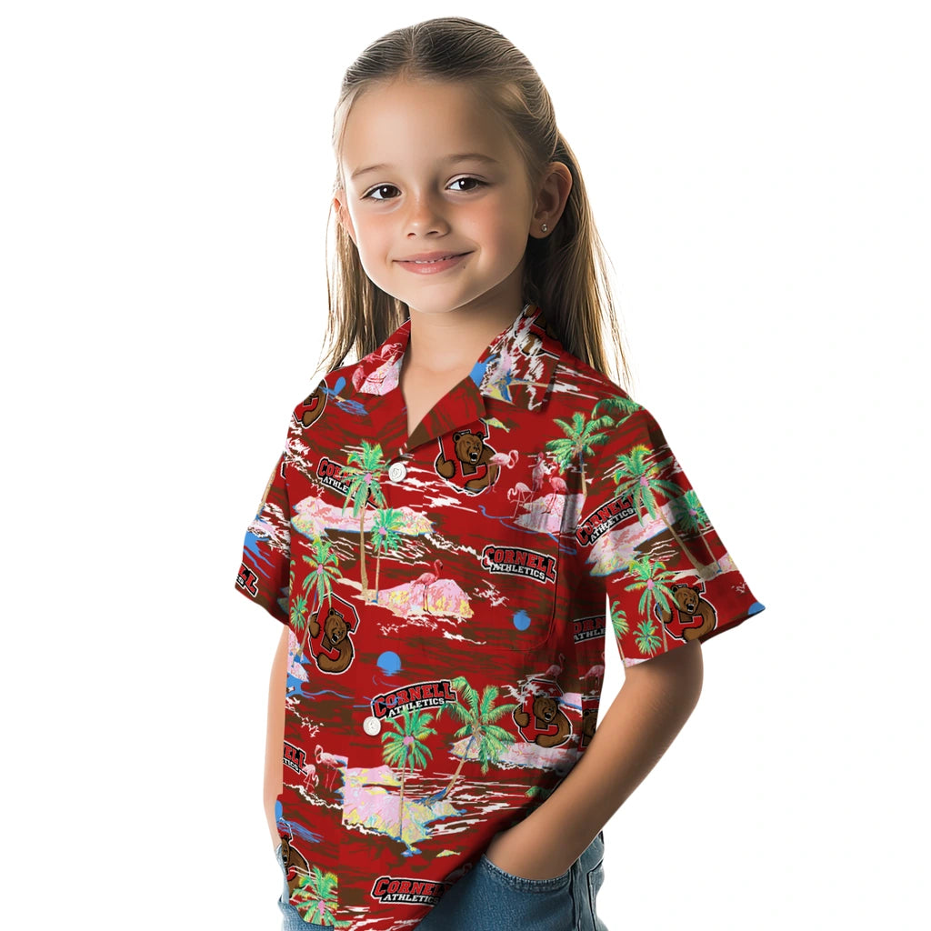 Cornell Big Red Hawaiian Shirt - Hawaii Island | Hula Hawaiian Shirts