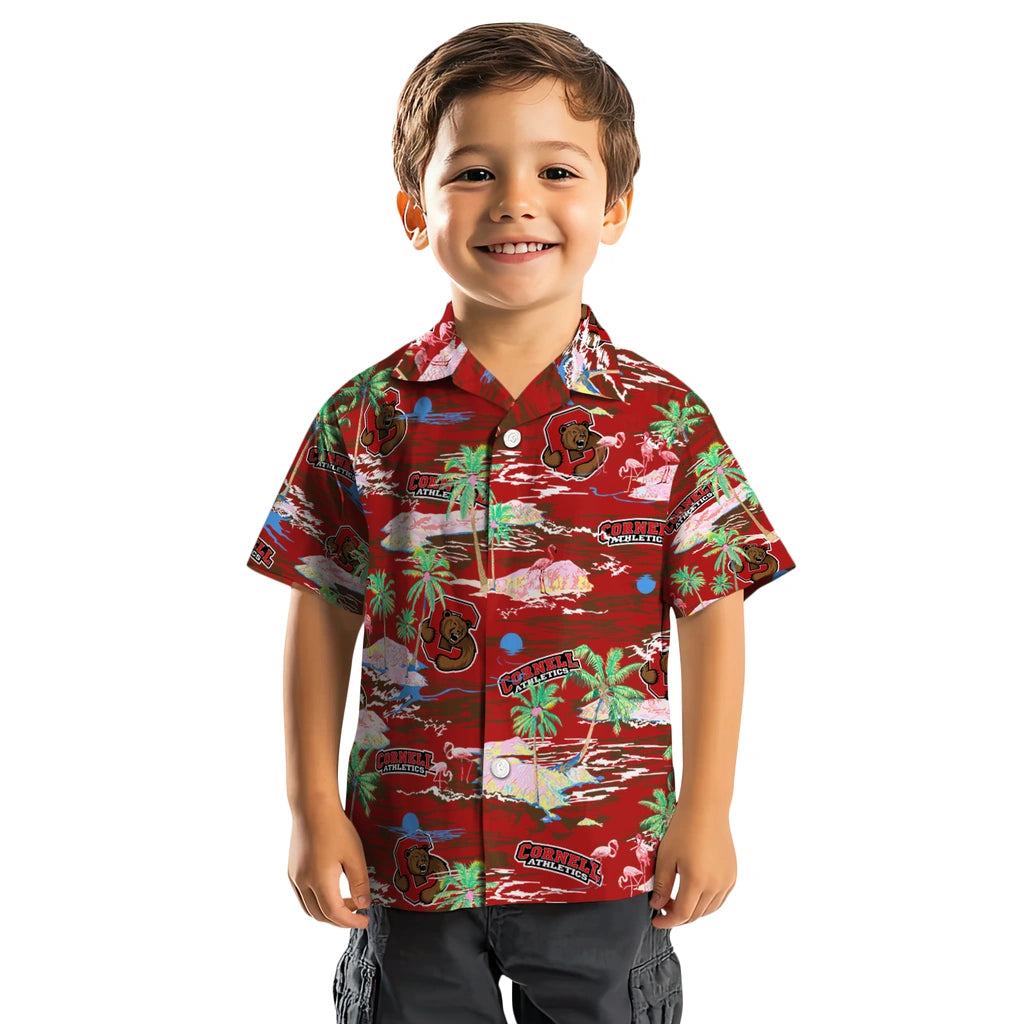Cornell Big Red Hawaiian Shirt - Hawaii Island | Hula Hawaiian Shirts
