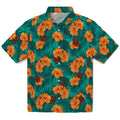 Cornell Big Red Hawaiian Shirt - Hibiscus and Palm Leaves | Hula Hawaiian Shirts