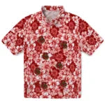 Cornell Big Red Hawaiian Shirt - Hibiscus Blooms | Hula Hawaiian Shirts