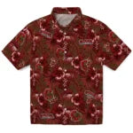 Cornell Big Red Hawaiian Shirt - Hibiscus Exotic | Hula Hawaiian Shirts