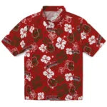 Cornell Big Red Hawaiian Shirt - Hibiscus Flower Design | Hula Hawaiian Shirts