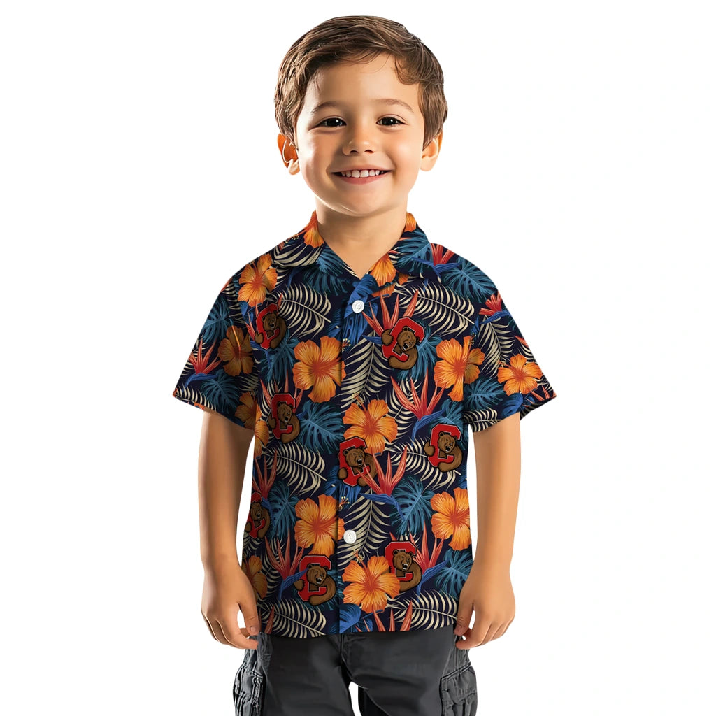 Cornell Big Red Hawaiian Shirt - Hibiscus Foliage | Hula Hawaiian Shirts
