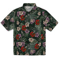 Cornell Big Red Hawaiian Shirt - Hibiscus Leaves Pattern | Hula Hawaiian Shirts