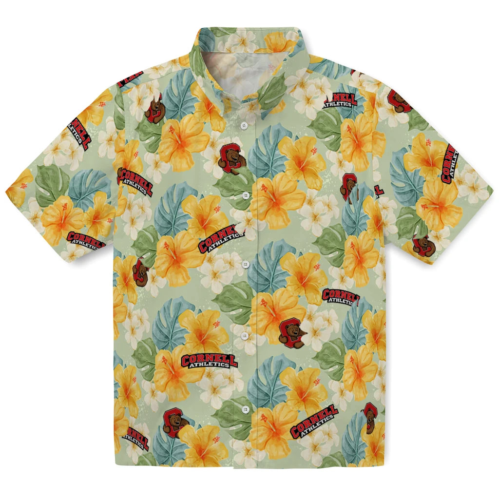 Cornell Big Red Hawaiian Shirt - Hibiscus Mood | Hula Hawaiian Shirts