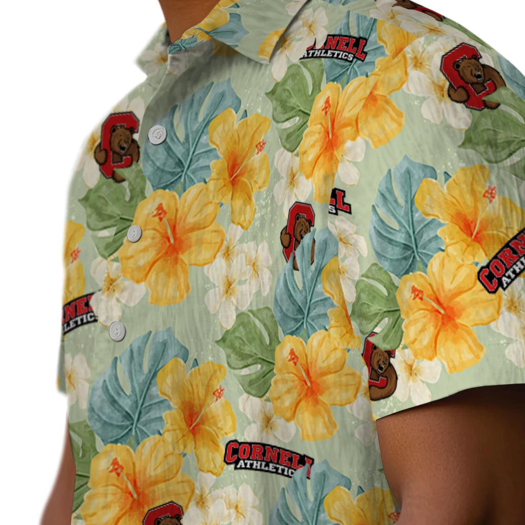 Cornell Big Red Hawaiian Shirt - Hibiscus Mood | Hula Hawaiian Shirts