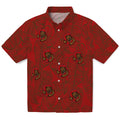 Cornell Big Red Hawaiian Shirt - Leaf Outline | Hula Hawaiian Shirts