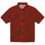Cornell Big Red Hawaiian Shirt - Monstera Layer | Hula Hawaiian Shirts