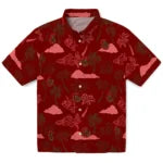 Cornell Big Red Hawaiian Shirt - Palm And Clouds | Hula Hawaiian Shirts