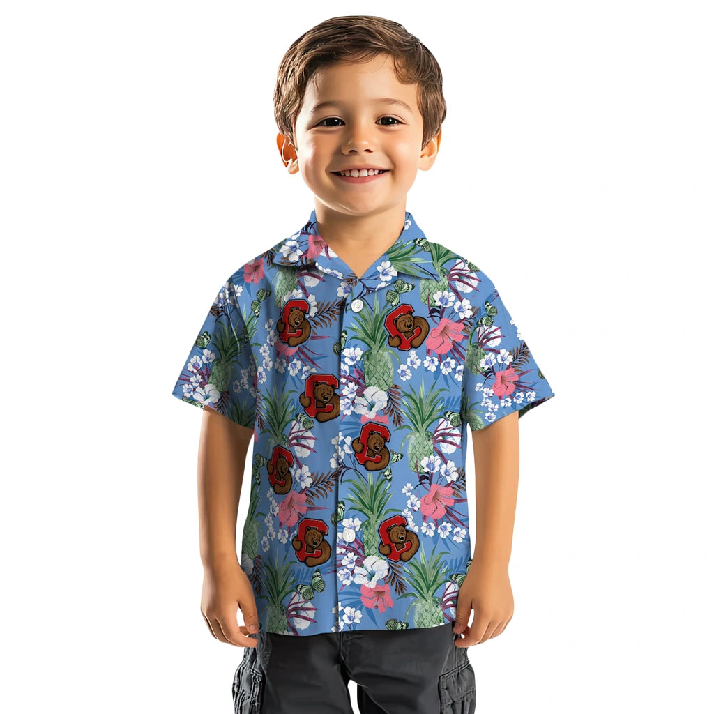 Cornell Big Red Hawaiian Shirt - Pineapple Bouquet | Hula Hawaiian Shirts