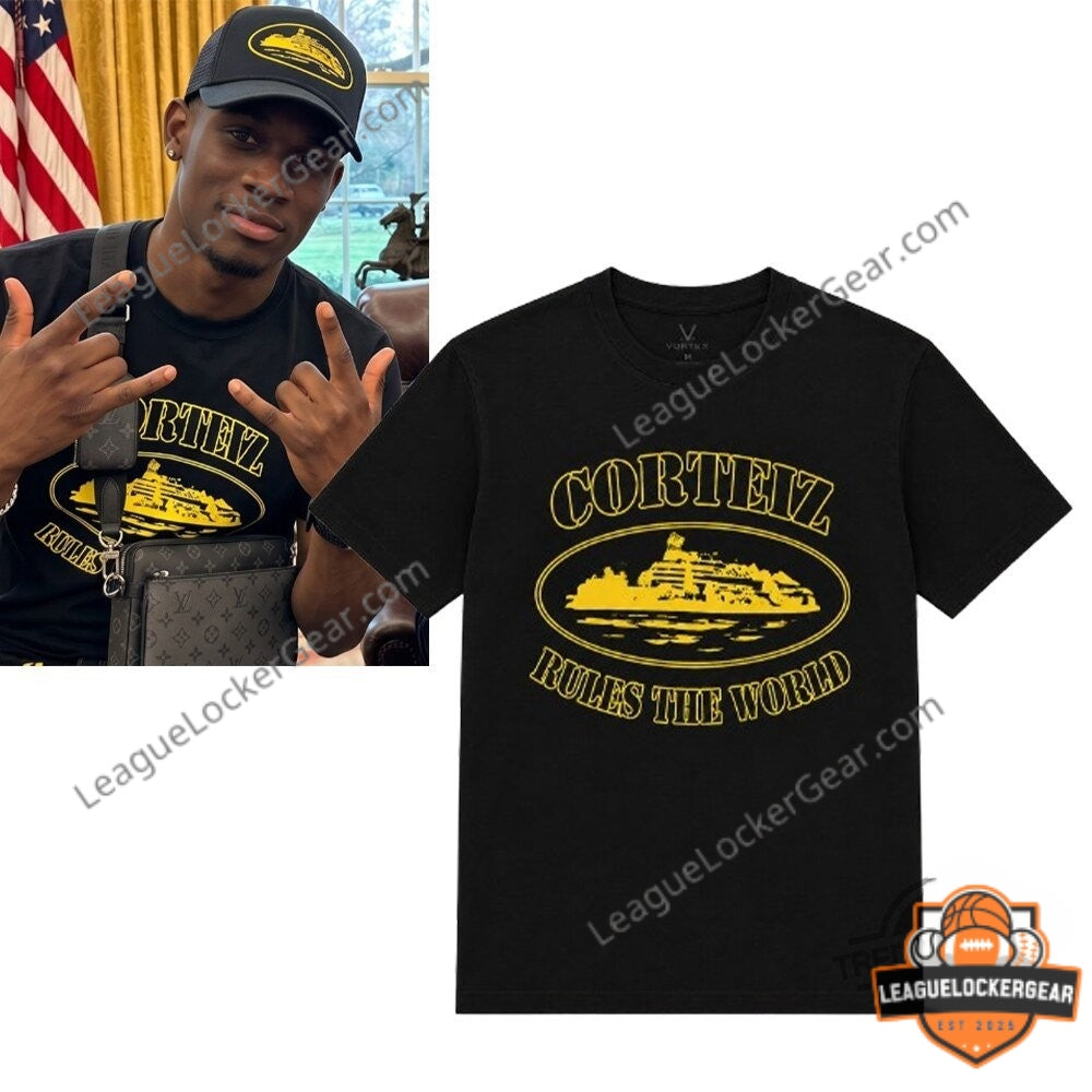 Folarin Balogun Corteiz Rules The World T-Shirt and Cap - LeagueLockerGear