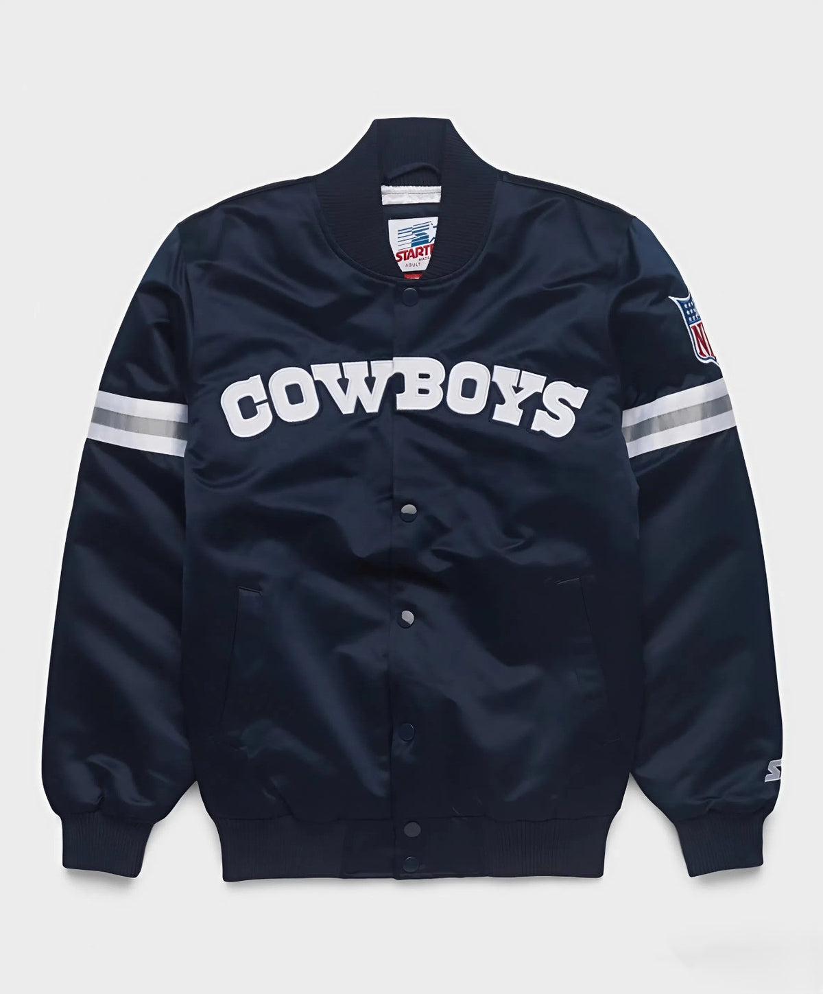 Dallas Cowboys Men’s Varsity Bomber Jacket – Classic Navy Game-Day Outerwear - LeagueLockerGear