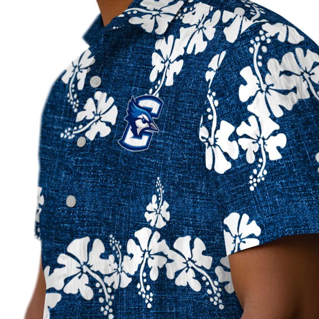 Creighton Bluejays Hawaiian Shirt - 50th State Flower | Hula Hawaiian Shirts