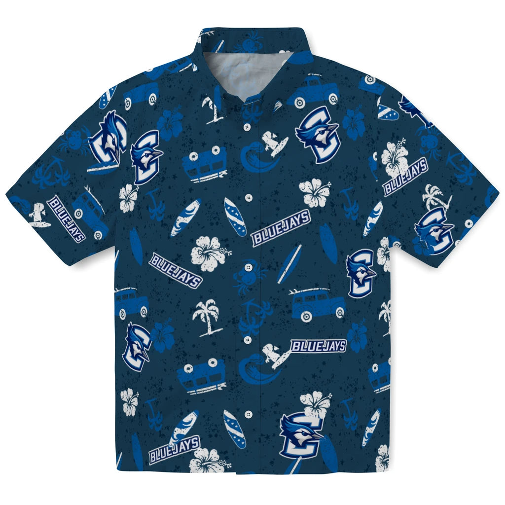 Creighton Bluejays Hawaiian Shirt - Beach Vibe | Hula Hawaiian Shirts