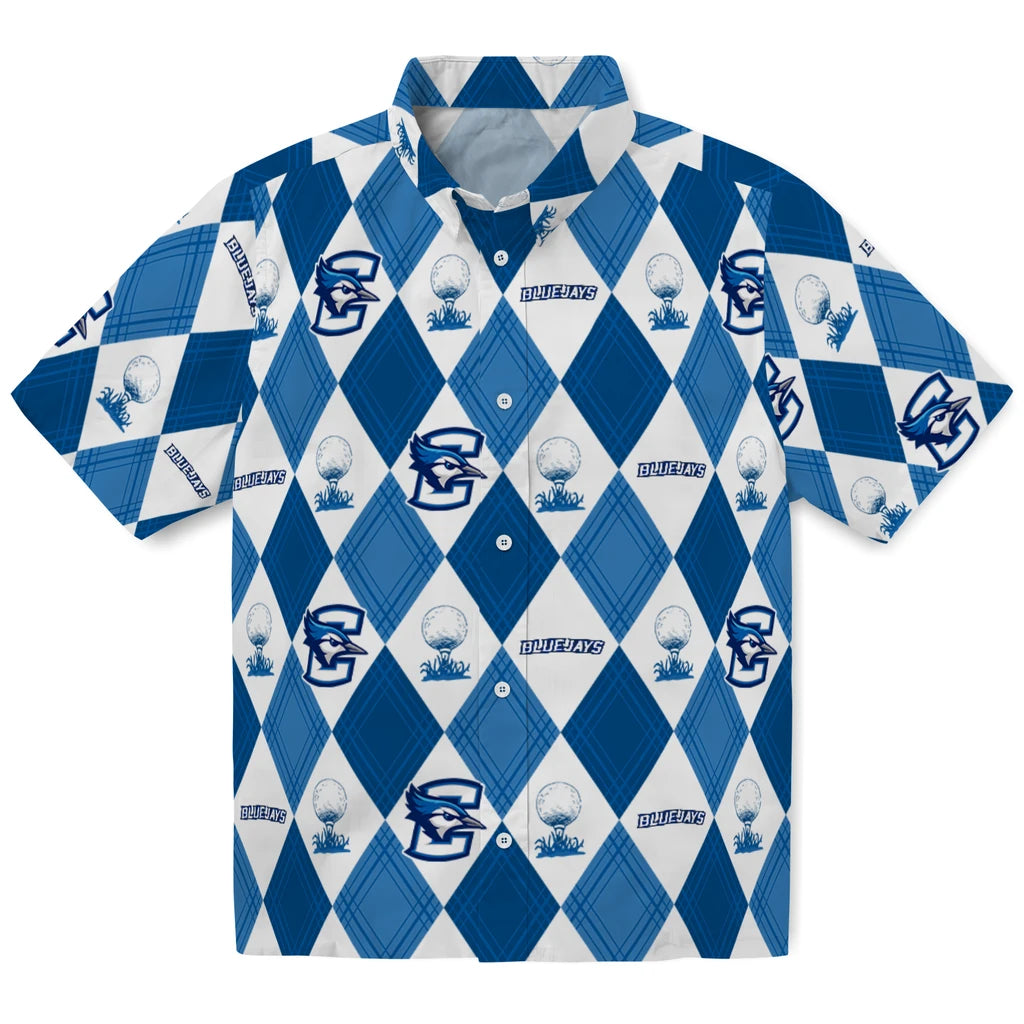 Creighton Bluejays Hawaiian Shirt - Golfing Plaid | Hula Hawaiian Shirts