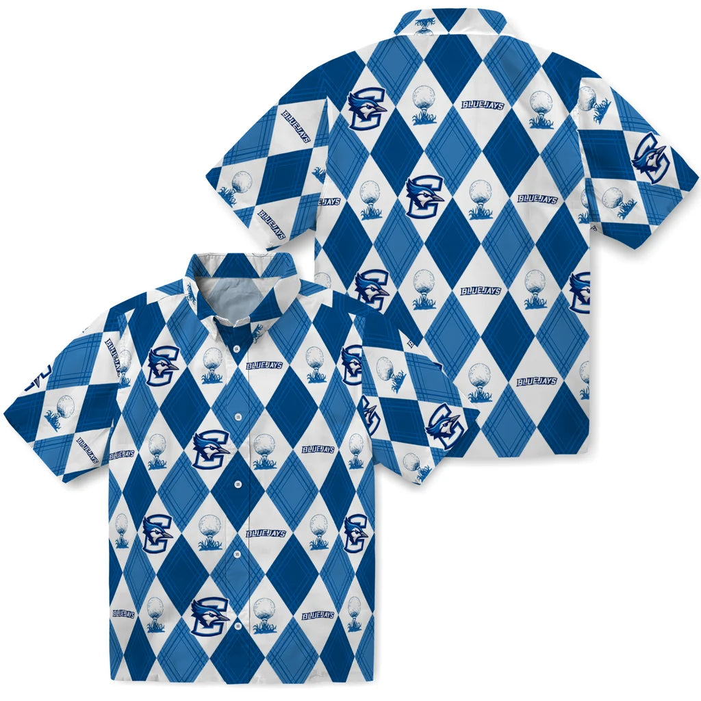 Creighton Bluejays Hawaiian Shirt - Golfing Plaid | Hula Hawaiian Shirts