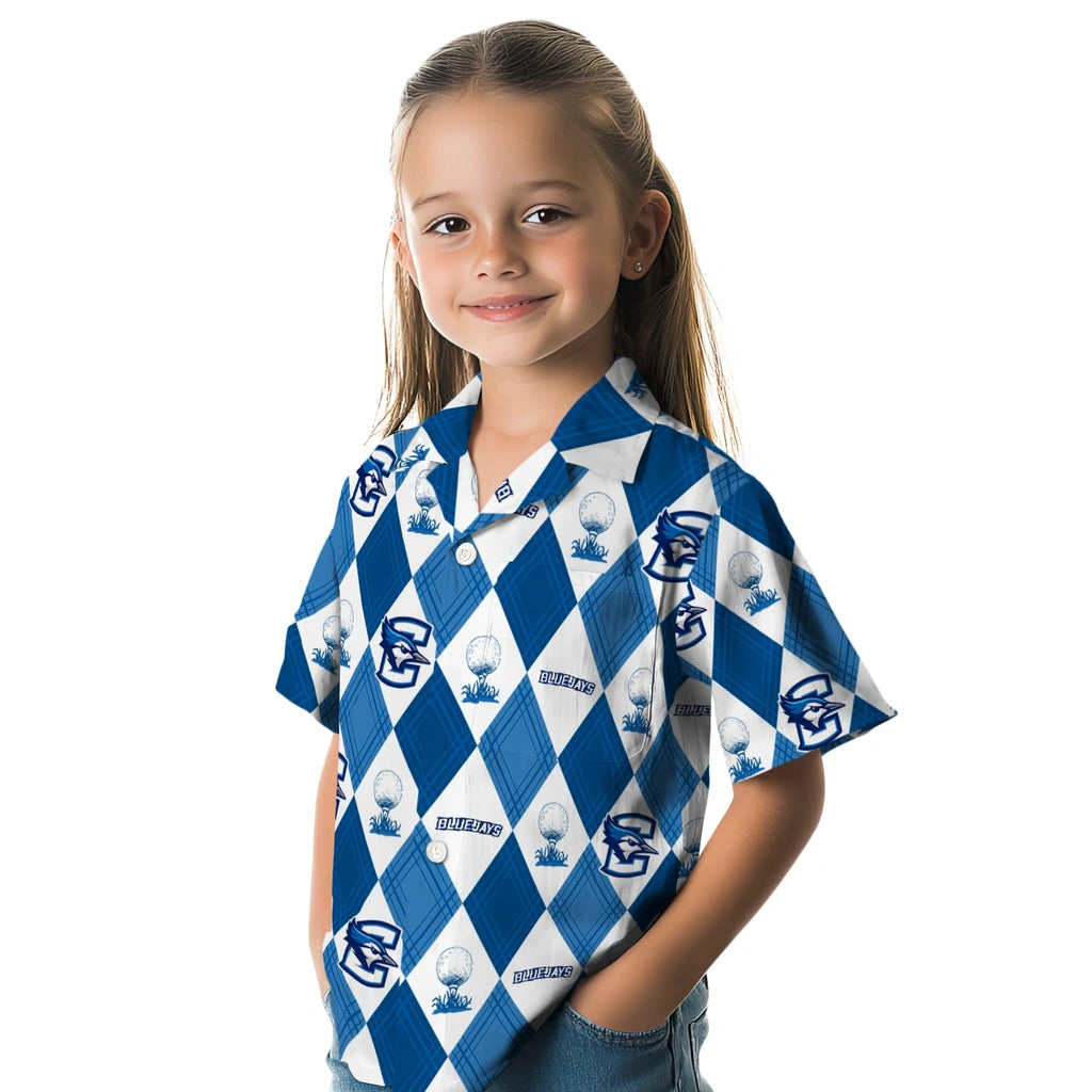 Creighton Bluejays Hawaiian Shirt - Golfing Plaid | Hula Hawaiian Shirts