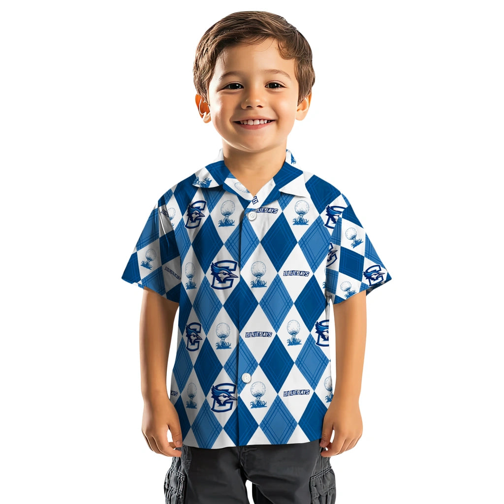 Creighton Bluejays Hawaiian Shirt - Golfing Plaid | Hula Hawaiian Shirts