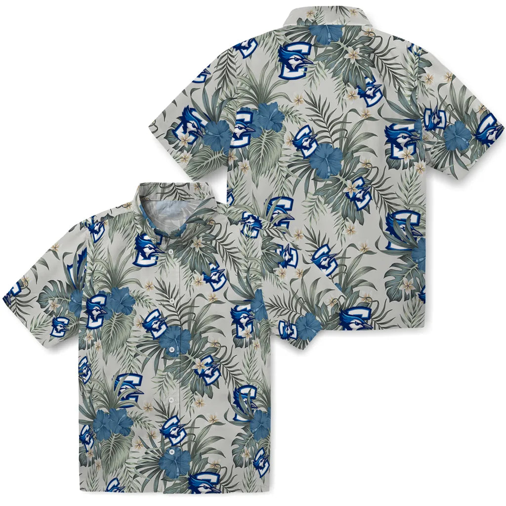 Creighton Bluejays Hawaiian Shirt - Hibiscus Designs | Hula Hawaiian Shirts